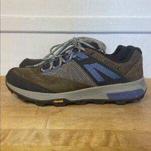 Merrell Women's Zion Hiking Shoe, Cloudy, athletic trail sneakers size 9.5